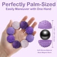 thumbnail image 3 of 8PCS Silicone Magnetic Balls Fidget Toys for Adults Teens, Stress Relief Sensory Toy for Autism ADHD Anxiety, Office Desk Fun Textures Gadgets, Stocking Stuffers Gift for Women Men Teen,Purple, 3 of 9