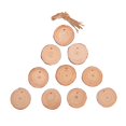 thumbnail image 1 of 10x Rodajas de Círculos con Yute, Etiquetas de Natural Colgante de para Tarjetas, Adornos 6 cm, 1 of 9