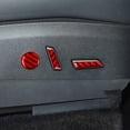 thumbnail image 5 of Stickers Button Cover Accessories Carbon Fiber Console Interior Trim Red Replacement For Tesla Model 3/Y 17-22, 5 of 9