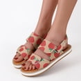 thumbnail image 1 of Sandalias boca de pescado Sandalias planas para mujer Sandalias de playa Wmkox8yii  nm3989, 1 of 5