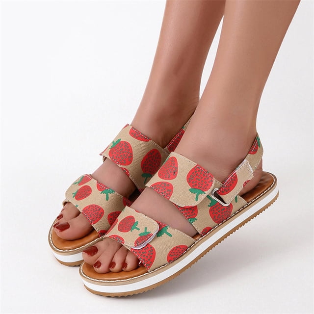 Sandalias boca de pescado Sandalias planas para mujer Sandalias de playa Wmkox8yii nm3987