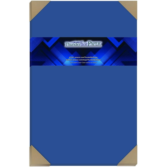 25 Bright Royal Blue Color 65# Cover/Card Paper Sheets 12 X 18 Inches Large Size | Poster Size - 65 lb/pound Light Weight Cardstock - Quality Smooth Paper Surface