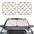 thumbnail image 2 of Fotbe Pare-Soleil de Pare-Brise de Voiture 2 Pcs / Bloqueur de Soleil pour Pare-Brise de Voiture / Accessoires Intérieurs Automobiles Pliables pour Protection Solaire-Petit, 2 of 6