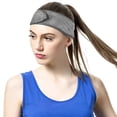thumbnail image 2 of Banda para el cabello, 3 piezas ajustables con velcro (gris), 2 of 5