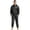 Type B Black, variant on MSemis Men's Sauna Suits Two Piece Hooded Long Sleeve Sweat Top and Pants Workout Tracksuit Type B Silver XXL