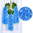 thumbnail image 4 of Clearance!Wisteria Hanging Flowers,Blue Wisteria,Blue Flowers Artificial For Decoration,Wisteria Flowers,Flower Curtain Backdrop,Blue Floral Garland,Wisteria Artificial Flowers,Faux Wisteria(12PCS), 4 of 7