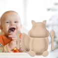 thumbnail image 4 of lin de cena para Bandeja de dividida Vajil Sunnimix Plato dividido para niños, 4 of 6