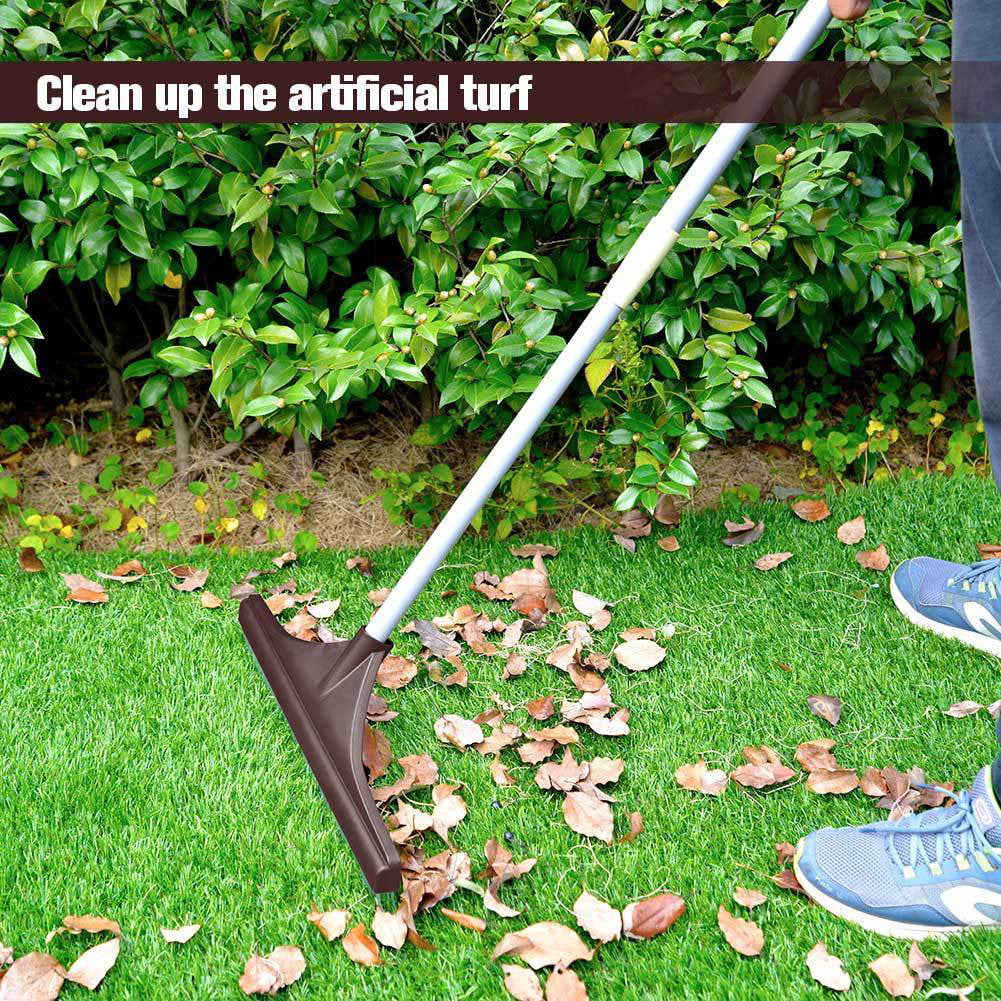 Artificial Grass Brush Rake for Astro Turf Fake Grass with Telescopic Handle 