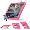 thumbnail image 4 of Dteck Case for Samsung Galaxy Tab S11 Case 11 Inch 2025, Heavy Duty Rugged Drop Protection Impact Resistant Shockproof Cover with Rotating Stand, Hand/Shoulder Strap,Rose, 4 of 7