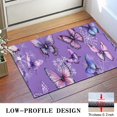thumbnail image 3 of Purple Butterfly Flower Pattern Door Rugs,Washable Non Slip Door Mats Indoor,Decorative Door Mats,Entry Mat Indoor for Entrance,Bedroom,Kitchen,Bathroom,16"x24", 3 of 6