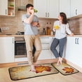 thumbnail image 6 of SKYSONIC Vintage Maple Leaves Kitchen Rugs Set of 2, Autumn Leafs Floor Runner Area Rug Washable Carpet Mat Perfect for Living Room Bedroom Entryway, 6 of 7