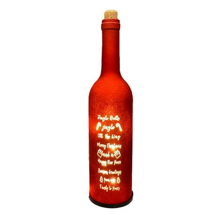 

QUSENLON LED Christmas Holiday Wine Bottle Light with Cork Battery Operated Night Lamp
