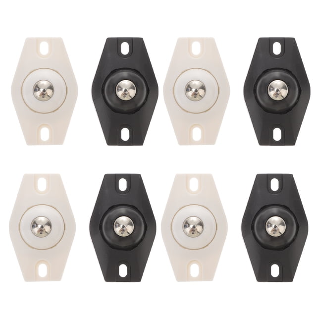 GOOHOCHY Ruedas de acero inoxidable de acero inoxidable de la polea de la polea de la polea adhesiva de 8pcs