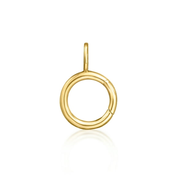 Pure Collection by Ross-Simons 14kt Yellow Gold Circle Charm Holder Pendant, Women's, Adult