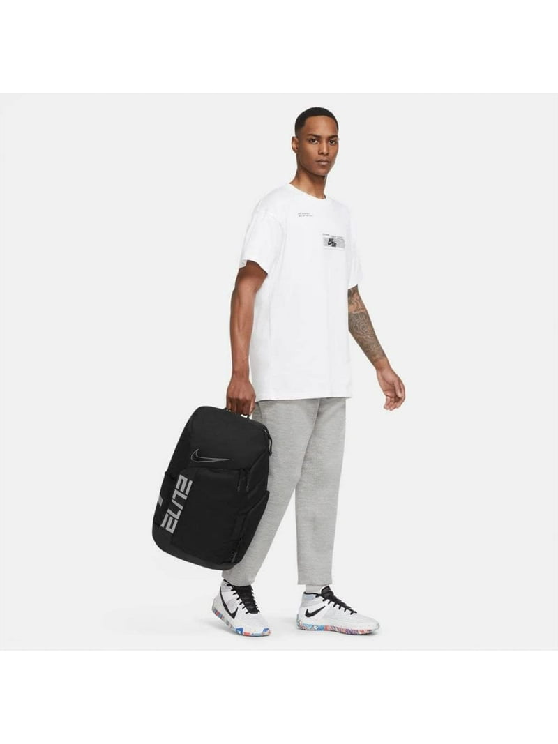 Nike, Unisex Backpack, Elite Pro Polyester, Black, with Laptop