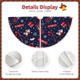 thumbnail image 3 of Rateoe Winter Outdoors Sports Pattern Christmas Tree Skirt with Ties, Christmas Tree Decorations, Farmhouse Christmas Decor Xmas Holiday Decorations-30", 3 of 6