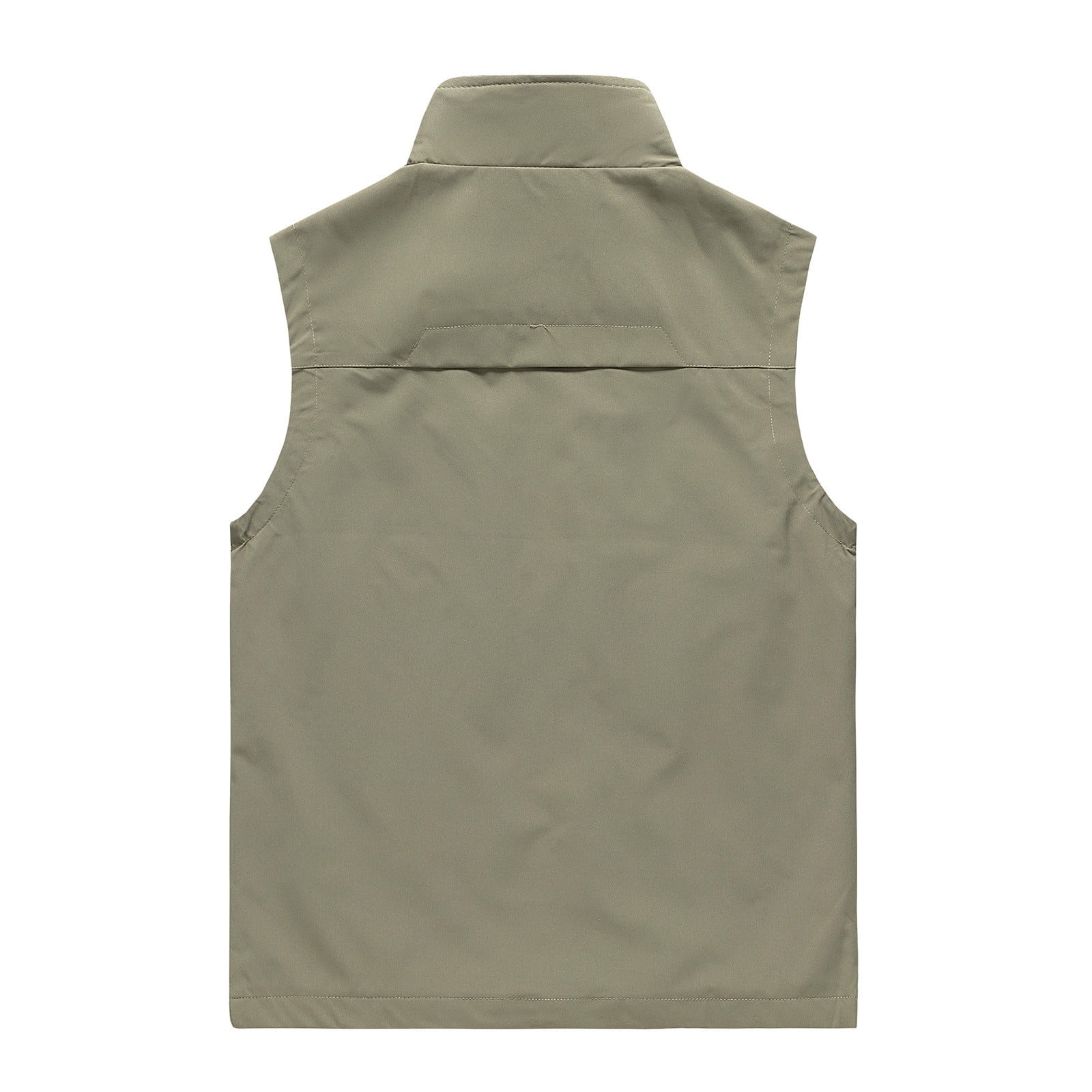 Rloper-Lop Mens Casual Outdoor Vests Full-Zip Lightweight Sleeveless Waistshirts Work Photo Travel Vest With Zip Pockets for Golf Running