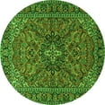 thumbnail image 1 of Ahgly Company Indoor Round Persian Green Traditional Area Rugs, 5' Round, 1 of 1