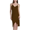thumbnail image 1 of Robe de Plage Dos Nu à Bretelles Spaghetti pour Femmes, Maillot de Bain, Robe de Couverture, 1 of 8