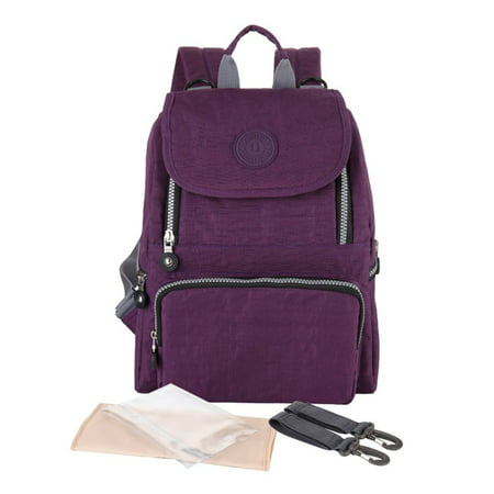 Insular Large Mummy Backpack Multifunction Crease-resistant Diaper Bag purple | Walmart Canada