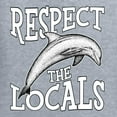 thumbnail image 6 of Wild Bobby Respect The Locals Save Our Oceans Dolphin Animal Lover Ladies Racerback Tank Top, Heather Grey, Medium, 6 of 6