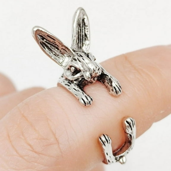 Womens Fashion Rings Set Retro Punk Gothic Snake Dragon Animal Design Adjustable Alloy Rings Silver Color Jewelry Set