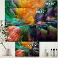 thumbnail image 2 of Designart - Nuages Dégradés Colorés et Sombres - Moderne & Contemporain Toile Wall Art Print, 2 of 2