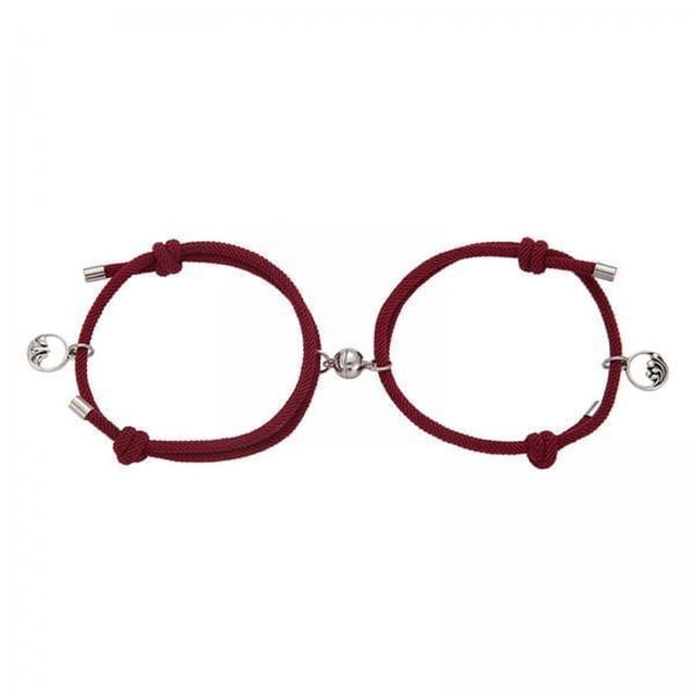 Pulsera a juego Lovers Strade Fareast Limited 2 piezas Rojo B