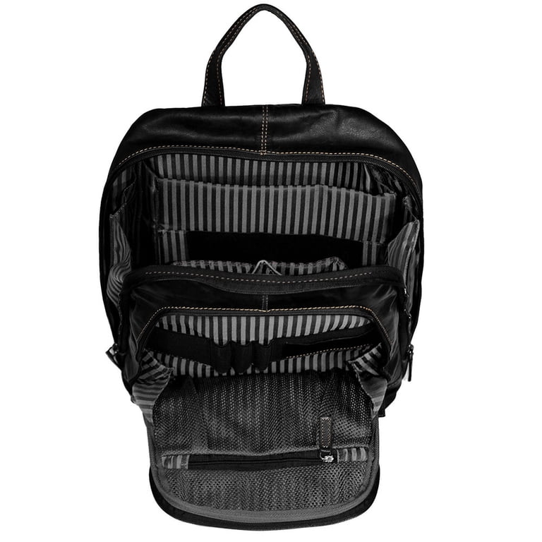 JACK GEORGES Buffalo Leather Voyager Hand Stained Proffesional Backpack Leather Backpack Voyager #7523 Mid-size Tech Bag | Jack Georges main image 4