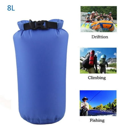 8 L Outdoor Waterproof Dry Bag for Canoe Kayak Rafting Camping Orange