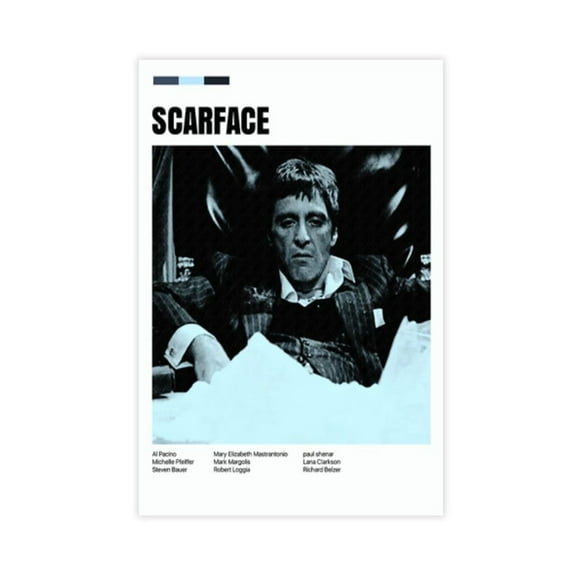Scarface Movie Poster(2) Canvas Poster Wall Art Decor Print Picture Paintings for Living Room Bedroom Decoration
