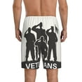 thumbnail image 5 of Cauagu Veterans Day Print Pajama Bottoms for Men Sleep Pajama Shorts Elastic Waistband Sleep Pajama Short Men's PJ Shorts -Medium, 5 of 6