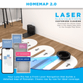 thumbnail image 3 of iHome AutoVac Luna Pro New 3-in-1 Robot Vacuum and Vibrating Mop with Auto Empty Base, Self-Emptying, Smart Mapping, Wi-Fi Connected, LIDAR Navigation, Mop Combo, Pet Hair, Hard Floor, Carpet, 3 of 14
