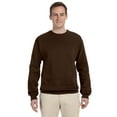 thumbnail image 2 of Jerzees Adult NuBlend Crew Neck Sweatshirt, 4X, Chocolate, 2 of 2