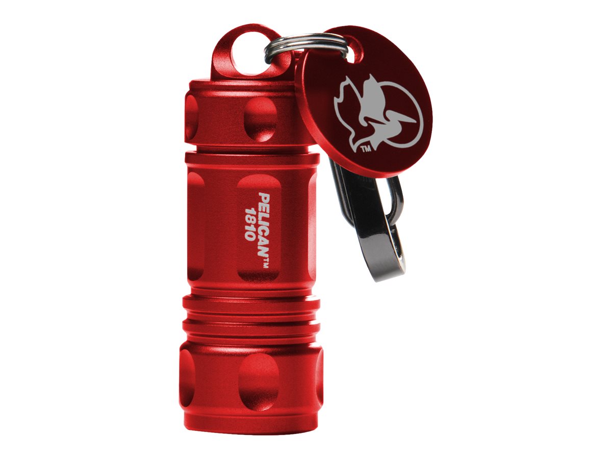 Pelican 16Lumen ProGear 1810 LED Keychain Flashlight, Red, 0181000100170