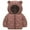 Coffee, variant on Staki Winter Coats Puffer Padded Jacket for Toddler Boys Kids Light Outwear Cute Bear Ears with Hoods Clothing Toddler Boy Winter Coat 12M,18M,24M,2T,3T,4T,5T(Pink,12-18 Months)