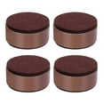 thumbnail image 2 of Protectores de pies de muebles Yotijar para sofá de escritorio de oficina Marrón 60x32mm, 2 of 10