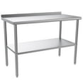 thumbnail image 4 of Ktaxon 48" x 24'' Stainless Steel Worktables Workbenches, Commercial Work Table for Prep, with Backsplash, for Kitchen, Restaurant, Home, Hotel, 4 of 4