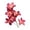 Red, variant on Artificial Lily Flower Bouquet 6 Heads Lifelike Faux Lily Floral Arrangement for Home Wedding Decor