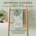 thumbnail image 5 of REGALWOVEN Pure Cotton Decorative Hand Towels with Dandelion Pattern, Ultra Soft Absorbent Quick Dry Bathroom Towels for Home, Spa, 29" x 13" Green 2pk, 5 of 7