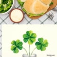thumbnail image 3 of Amarainy Lucky Clover Design Table Mats Set Of 4 For Home Kitchen Table Decor 12x18 inch, 3 of 5