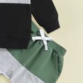 thumbnail image 6 of NOLDARES 2pcs Toddler Baby Boy Fall Winter Outfits Long Sleeve Crewneck Sweatshirt Tops Elastic Joggers Pants Set Cute Print Clothes Clothing(Green,12-18 M), 6 of 6