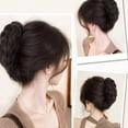 thumbnail image 4 of Natural Looking Twisted Braided Bun Hairpiece For Women with Voluminous Styles And Convenient Claw Clip for Formal Event, 4 of 9