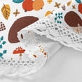 thumbnail image 4 of GZHJMY Autumn Cute Hedgehogs Round Tablecloth 60inch Indoor Wrinkle Free, Pumpkin Pie Circular Lace Table Cover Washable for Kitchen Party BBQ Dining Decor Home Decor, 4 of 7