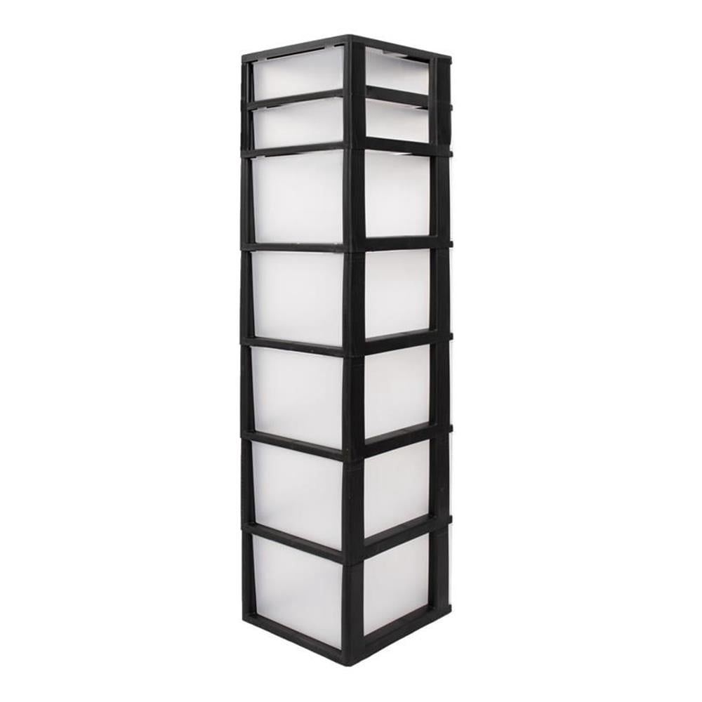 MQ Eclypse 7-Drawer Plastic Storage Unit, Black