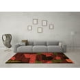 thumbnail image 3 of Ahgly Company Indoor Rectangle Oriental Orange Modern Area Rugs, 2' x 4', 3 of 4
