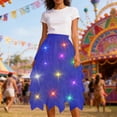 thumbnail image 3 of Tulle Skirts for Women with Light High Waisted Irregular Mesh Layered Flowy A Line Midi Skirt Elegant Tutu Skirts, 3 of 5