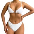 thumbnail image 3 of Afdoent Women's Bikini Sets Womens Swimwear Summer Two Piece Swimsuit Adjustable Strap Beach Bikini Beach Swimwear, 3 of 7