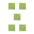 thumbnail image 2 of serony 1/2/3/5 Cup Silicone Heat Resistant Coffee Mug Table Mat Reusable Household Pad Ribbed Tableware Placemat Protector Green 5PCS, 2 of 6