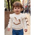 thumbnail image 6 of RUINIXCW Toddler Baby Girl Sweatshirt with Bows Rocking Horse Crewneck Pullover, 6 of 8